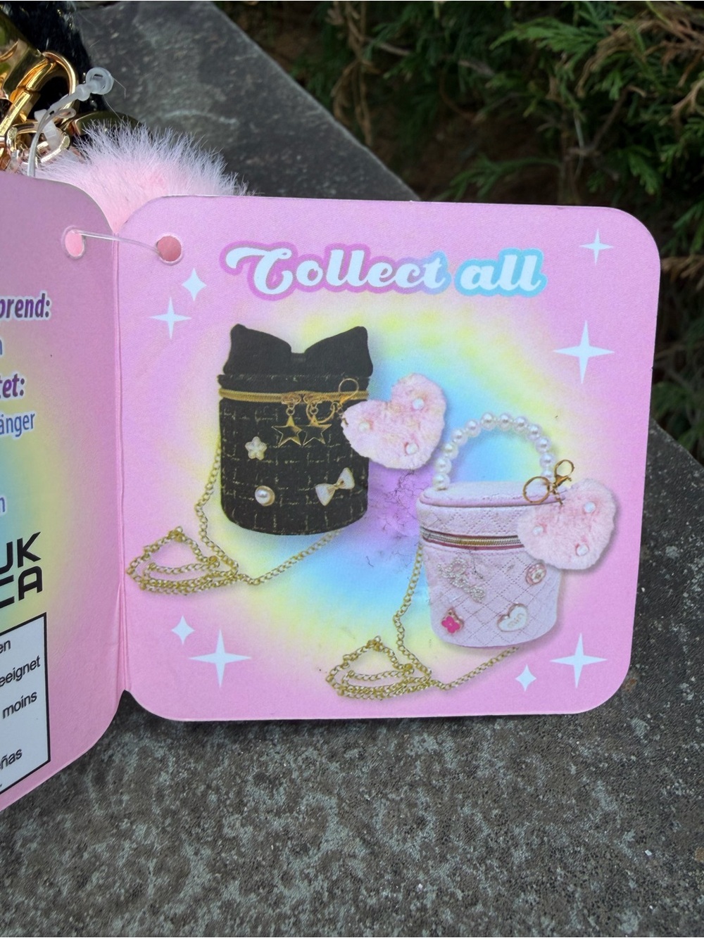 Tiny Mini Black Tweed Bow Fashion Bag Charm Crossbody + Hello Kitty Accessories - Picture 3 of 7